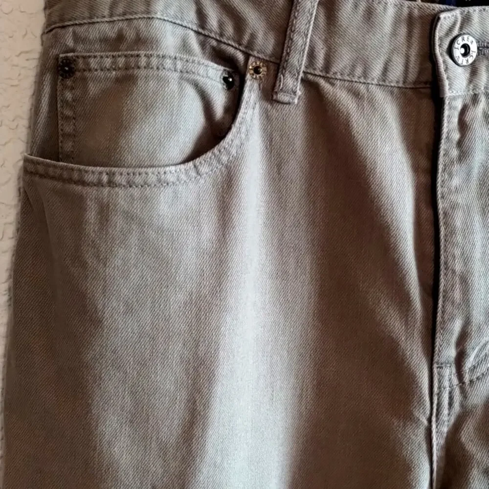 J. Crew The Bleeker Men's Athletic Fit Jean Pants Light Brown / Tan 32 x 40